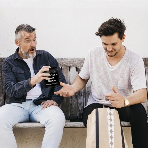 Grandpapa à domicile Cadeaux de grand-fille petit-fils, fête des Pères uniques, anniversaire, Noël, bougies de retraite, Bougie parfumée Last Nerve