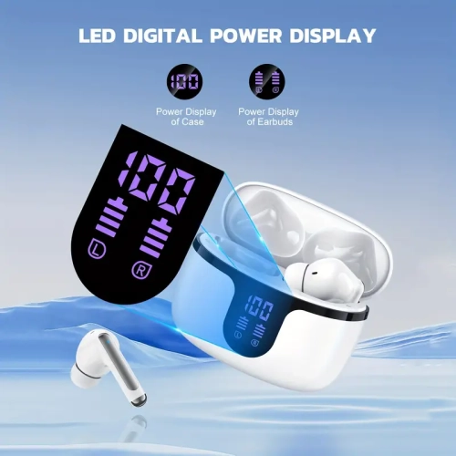 50H Playtime Wireless Earbuds with Touch Control, Bike Phone Mount, and 1.83" Smartwatch with Call Function & Fitness Tracker