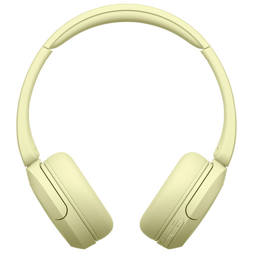 Casque d'écoute Bluetooth WH-CH520 de Sony avec microphone - Jaune