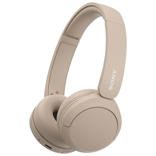 Sony WH-CH520 On-Ear Bluetooth Headphones w/ Microphone - Cappucino