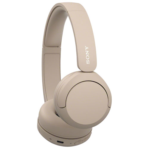 Sony WH-CH520 On-Ear Bluetooth Headphones w/ Microphone - Cappucino
