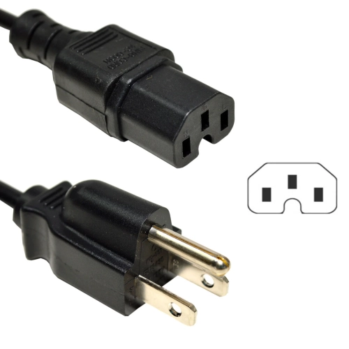 HPE 8121-0973/8121-0914 HP C15 125V 2.5m Notched Power Cord