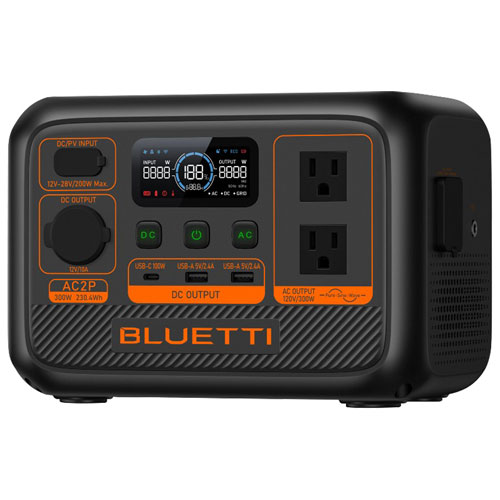 BLUETTI Portable 230Wh Power Station with 100W Solar Panel