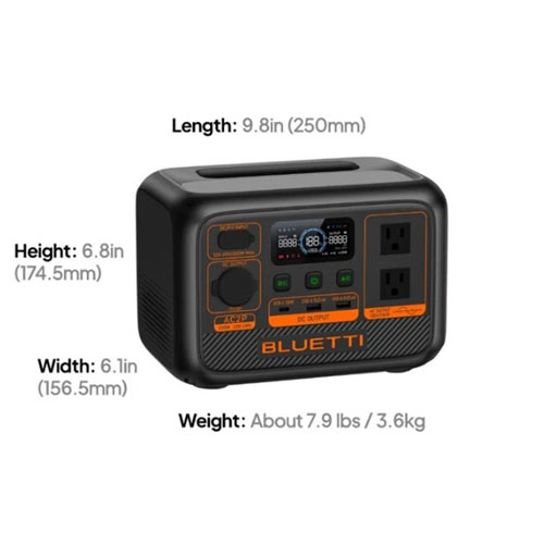 BLUETTI Portable 230Wh Power Station with 100W Solar Panel