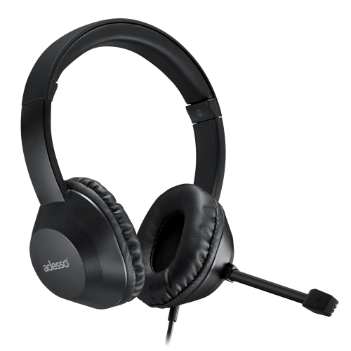 Adesso Xtream P7 USB-C Headset with Copilot Shortcut, Noise Cancellation Microphone