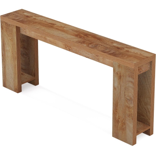 Tribesigns 70.9-Inch Extra Long Console Table, Farmhouse Wood Sofa Table Behind Couch