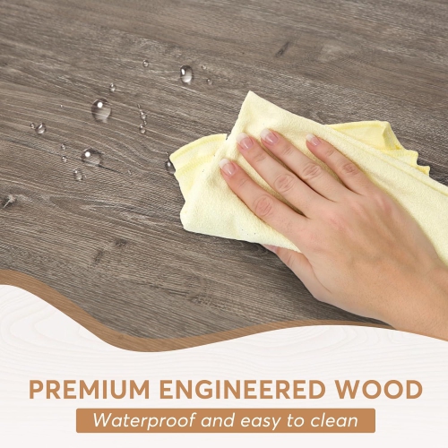 Table de salle à manger «&nbsp;Tribesigns Farmhouse&nbsp;» pour 6&nbsp;personnes, table de salle à manger rectangulaire en bois de 70,8&nbsp;po