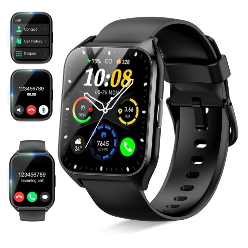Smart Watch for Men Women, 1.85" HD Smartwatch with 110+ Sport Modes, Fitness Watch with Heart Rate Monitor/Sleep Monitor/Pedometer, IP68 Waterproof
