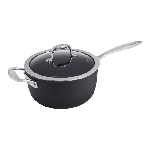 Image 1 of 4.. ZWILLING Forte Plus Sauce Pan With Lid, Aluminum, Ceramic Titanium