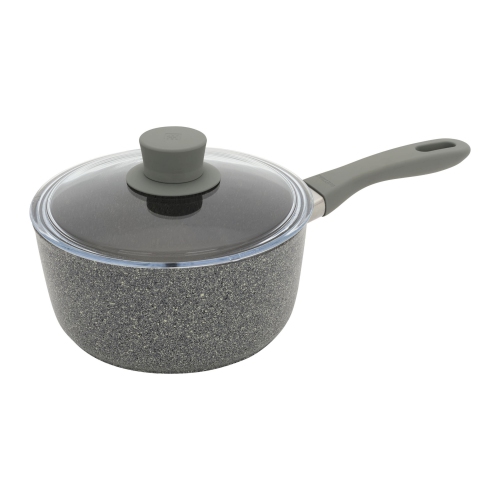 Image 1 of 5.. ZWILLING Parma Plus Aluminum Round Sauce Pan With Lid, Grey
