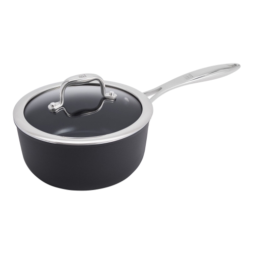 Image 1 of 4.. ZWILLING Forte Plus Sauce Pan With Lid, Aluminum, Ceramic Titanium