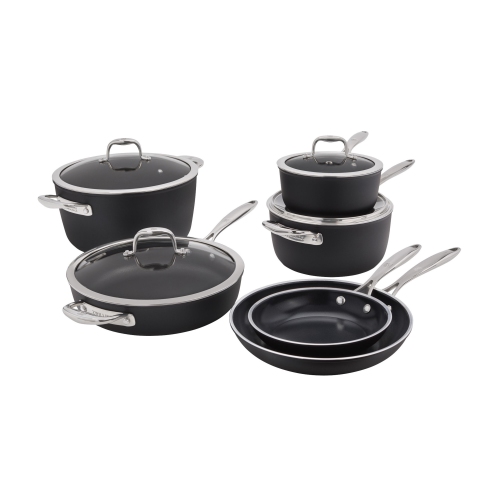 ZWILLING Forte Plus Cookware Set, 10 Piece, Aluminum, Ceramic Titanium