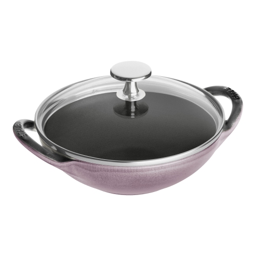 STAUB Specialities 16 cm / 6.5 inch Cast Iron Mini Wok, Cherry Blossom