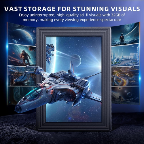 Plimpton Digital Photo Frame WiFi 10.1 inch Smart Digital Picture Frame, 1200x1920 Touch Screen, 32GB Memory, Share Photos Instantly from Anywhere