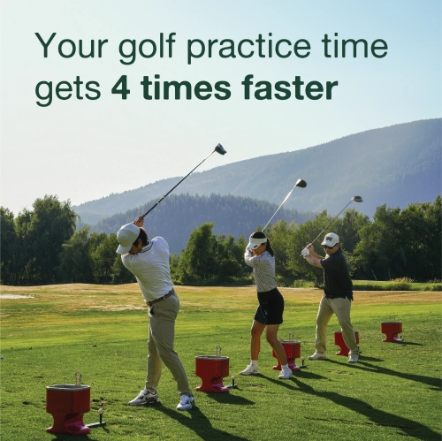 Gravity Caddy: Fully Automatic Premium Golf Ball Dispenser to Practice Indoor & Outdoor - Non-Electric Tee Up Machine - Golf Accessories for Men - No