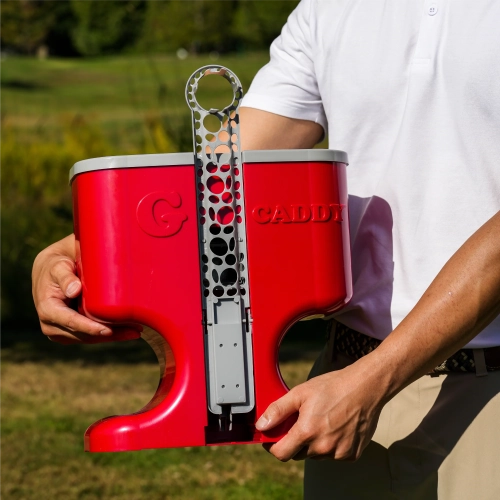 Gravity Caddy: Fully Automatic Premium Golf Ball Dispenser to Practice Indoor & Outdoor - Non-Electric Tee Up Machine - Golf Accessories for Men - No