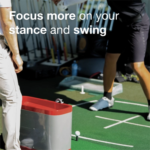 Gravity Caddy Jumbo - Automatic Golf Ball Dispenser for Indoor & Outdoor Use; No Pedal, No Electricity Or Battery Needed; Compatible with Simulators