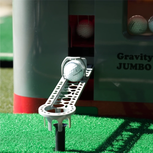 Gravity Caddy Jumbo - Automatic Golf Ball Dispenser for Indoor & Outdoor Use; No Pedal, No Electricity Or Battery Needed; Compatible with Simulators