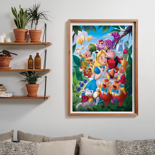 Clementoni Disney Alice in Wonderland 39673 – 1000 Piece Adult Jigsaw Puzzle, Made in Italy, Multicoloured,