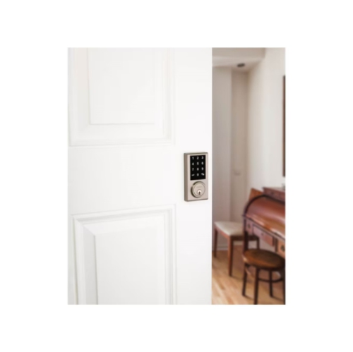 Brand New - Weiser Elements Satin Nickel Keyless Entry Door Lock/Electronic Deadbolt with Touchscreen