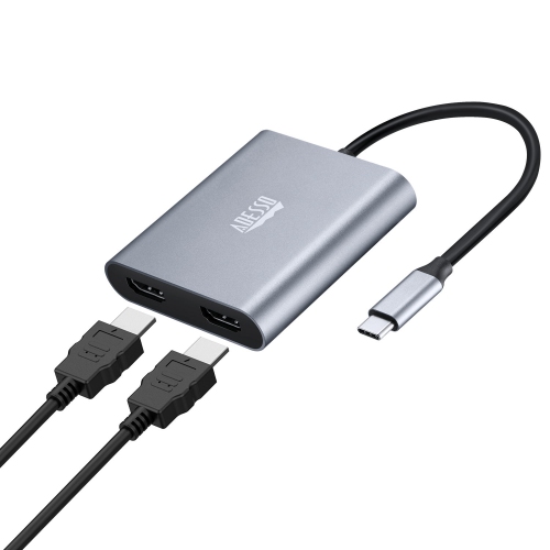 Adesso USB-C to Dual HDMI Adapter, 4K, 60Hz
