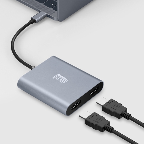 Adesso USB-C to Dual HDMI Adapter, 4K, 60Hz