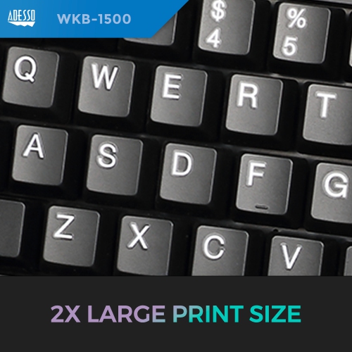 Adesso Canadian French/English Wireless Ergonomic Keyboard and Laser Mouse Combo