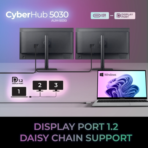 Adesso CyberHub 5030 USB-C to Display Port Adapter