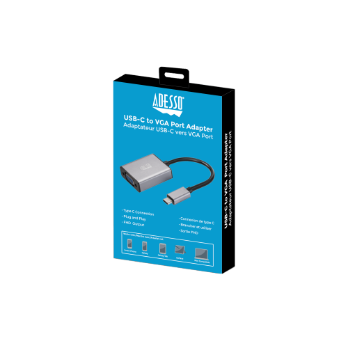 Adesso CyberHub 5030 USB-C to Display Port Adapter