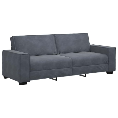 vidaXL 3-Seater Sofa Dark Grey 180 cm Velvet