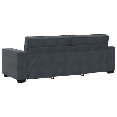 vidaXL 3-Seater Sofa Dark Grey 180 cm Velvet