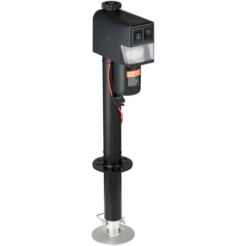 VEVOR 3500 lbs Electric Trailer Jack, Power Tongue Jack, 9.84"-33.85" Electric Tongue Jack with Waterproof Cover for Lifting RV Trailer, Horse