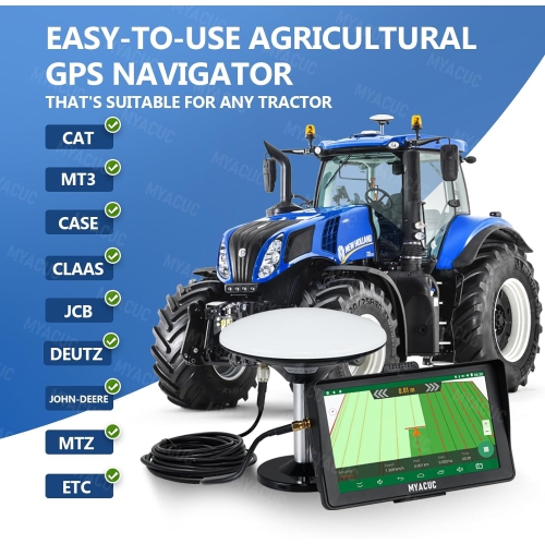 9-Inch Agricultural Tractor GPS Navigator, Harvester GPS Navigator Suitable for Farming Activities