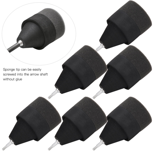 6pcs Sponge Soft Arrowhead Bow extérieur pour CS Archery Game Sponge Flowheads Accessoire