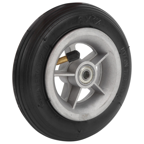 Pneus en caoutchouc à roue en caoutchouc 6&nbsp;po 6x1 1/4 et roue de résistance pour trottinette électrique