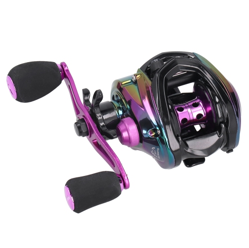 High Speed Ratio 8.1:1 Baitcasting Fishing Reel Metal Lightweight Casting Fishing WheelLeft