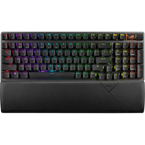 ASUS ROG Strix Scope II 96 Wireless Gaming Keyboard, Tri-Mode Connection, Dampening Foam & Switch-Dampening Pads