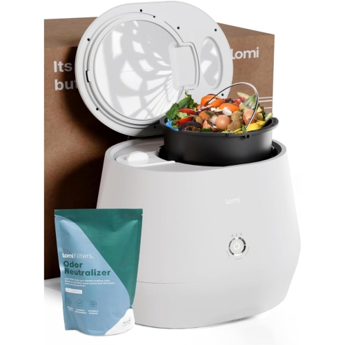 Composter de cuisine électrique intelligent Lomi, capacité 3&nbsp;L, sans odeur, transforme le gaspillage en engrais