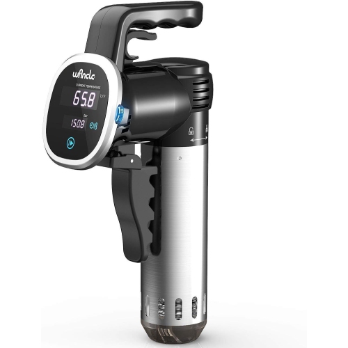 Image 1 de 6.. Wancle – Cuiseur sous vide, circulateur d'immersion thermique, 850&nbsp;W, minuterie numérique, acier inoxydable/noir