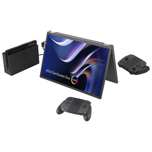 ASUS ZenScreen Duo 14" FHD 1ms GTG OLED LED Portable Dual-Screen Monitor
