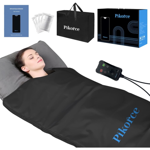 Image 1 of 9.. Open Box – Portable Infrared Sauna Blanket for Home Use – Full Body Detox & Relaxation