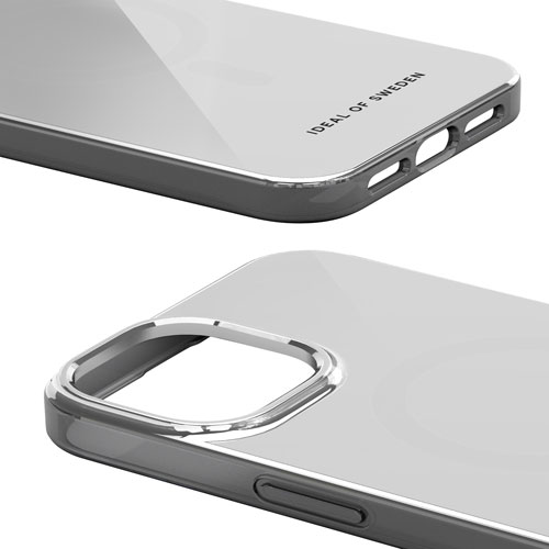 Étui rigide ajusté Mirror d'Ideal of Sweden pour iPhone 16e/15/14/13 - Transparent réfléchissant