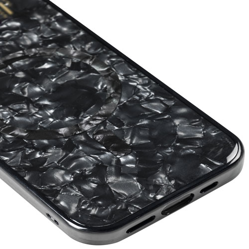 Étui souple ajusté en silicone d'Ideal of Sweden avec MagSafe pour iPhone 16e/15/14/13 - Noir perle