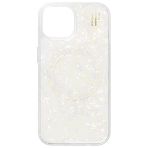 Ideal Of Sweden Silicone Fitted Soft Shell Case with MagSafe for iPhone 16e/15/14/13 - Pearlized White