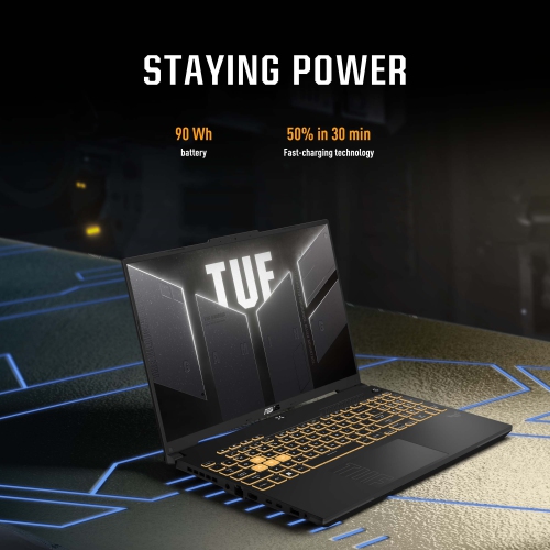 ASUS TUF Gaming F16 Gaming Laptop (16” Full HD 144Hz/3ms Display / Intel Core 5 210H Processor / NVIDIA GeForce RTX 4050 / 8GB DDR5 / 512 GB SSD /