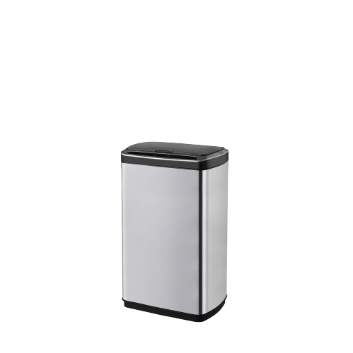 Elpheco RectoLux Stainless Sensor Garbage Bin, 13 Gallon Touchless Trash Can with Motion Sensor, Inner Bucket, Fingerprint-Proof, Waterproof,