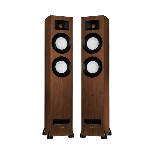 Fluance Ri91 Stereo Powered Floorstanding Tower Speakers with AMT Tweeters, 2x6.5", 150W Amp - HDMI, Bluetooth, & RCA