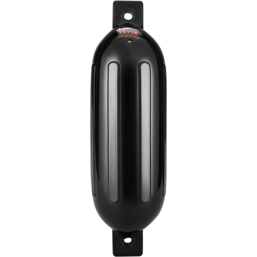 VEVOR 6.5" x 23" Boat Fenders, Boat Bumpers for Docking, Inflatable Ribbed Fender with Center Holes, Marine Boat Dock Fender Bumper with Air Pump, 4