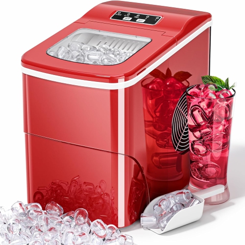 Cowsar Nugget Ice Machine, 66Lbs/Day, Stainless Steel, Built-in & Freestanding, Self-Cleaning, 24H Timer, Perfect for Bars, Cafes & Businesses