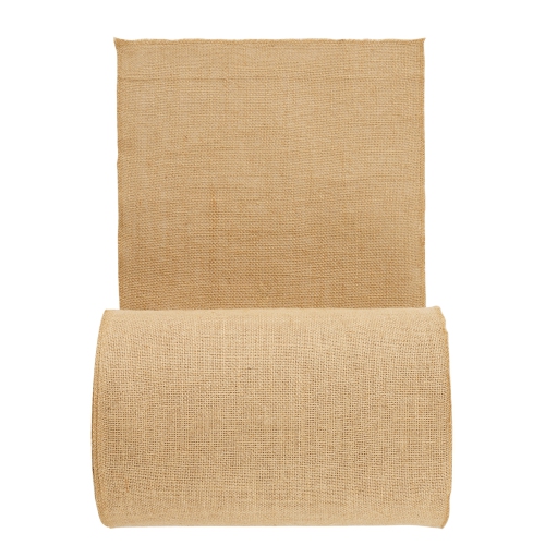 VEVOR 4” x 150 ft Burlap Fabric Roll, 50 x 50 High Density Wide Natural Burlap Fabric Rolls, Jute Fabric Burlap Tree Wrap Roll, for Decor, Crafts,